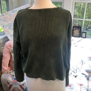 Smitten army green sweater
